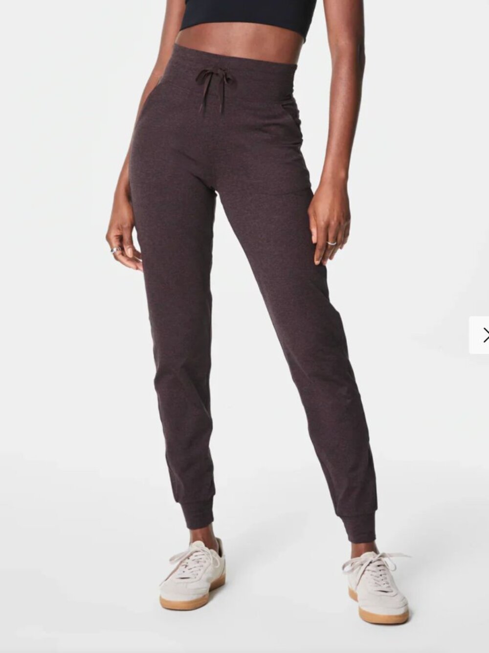 SPANXsmooth SoftStretch Slim Joggers Women's Size XL Truffle Brown Heather